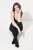 Ulla Popken 833809 Collants com padrão animal Preto - Collants & meias - 