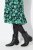 Ulla Popken 834191 Vestido camiseiro estampado Preto - Vestidos camiseiros - 