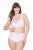 Ulla Popken 834307 Cuecas modeladoras com renda Rosa - Roupa modeladora - 