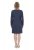 Ulla Popken 834371 Vestido de sweat às riscas Azul-marinho - Vestidos de moletom - 