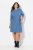 Ulla Popken 834536 Vestido de sweat com capuz Azul ganga - Vestidos de moletom - 