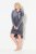 Ulla Popken 834550 Vestido de manga comprida com capuz Antracite - Vestidos de moletom - 