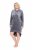 Ulla Popken 834550 Vestido de manga comprida com capuz Antracite - Vestidos de moletom - 