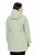 Ulla Popken 835132 Casaco técnico HYPRAR em linha A com capuz amovível Verde-salva claro - Jaquetas - Casacos plus size para mulher