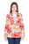 Ulla Popken 835230 Blazer floral de algodão Vermelho - Blazers e Coletes - Blazers em Tamanhos Grandes