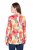 Ulla Popken 835230 Blazer floral de algodão Vermelho - Blazers e Coletes - Blazers em Tamanhos Grandes