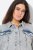 Ulla Popken 835486 Casaco de ganga com mangas largas Azul ganga - Jaquetas - Casacos plus size para mulher