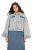 Ulla Popken 835486 Casaco de ganga com mangas largas Azul ganga - Jaquetas - Casacos plus size para mulher