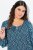 Ulla Popken 835713 Vestido floral Azul-marinho - Vestidos maxi - Vestidos maxi plus size para mulher