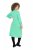 Ulla Popken 835720 Vestido de malha evasê com manga 3/4 Petróleo - Vestidos de malha - 