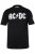 JP1880 AC/DC Classic Logo Band T-Shirt Black - T-shirts - T-shirts Homem Tamanhos Grandes
