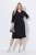 Ulla Popken 836514 Vestido midi com manga 3/4 Preto - Vestidos midi - Vestidos Midi Tamanhos Grandes