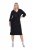 Ulla Popken 836514 Vestido midi com manga 3/4 Preto - Vestidos midi - Vestidos Midi Tamanhos Grandes