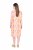Ulla Popken 836739 Vestido de mistura de linho floral Branco - Vestidos de verão - Vestidos de verão plus size