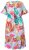 Ulla Popken 836746 Vestido midi floral com folhos Azul claro - Vestidos midi - Vestidos Midi Tamanhos Grandes
