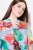 Ulla Popken 836746 Vestido midi floral com folhos Azul claro - Vestidos midi - Vestidos Midi Tamanhos Grandes