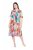 Ulla Popken 836746 Vestido midi floral com folhos Azul claro - Vestidos midi - Vestidos Midi Tamanhos Grandes