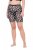 Ulla Popken 836803 Calções anti-fricção florais Preto - Calções anti-fricção - 