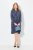 Ulla Popken 837069 Vestido floral Azul-marinho - Vestidos midi - Vestidos Midi Tamanhos Grandes