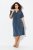 Ulla Popken 837403 Vestido de jersey de manga curta Azul-marinho - Vestidos em jersey - 