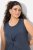 Ulla Popken 837874 Vestido de jersey sem mangas Azul-marinho - Vestidos em jersey - 
