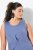 Ulla Popken 837874 Vestido de jersey sem mangas Azul - Vestidos em jersey - 