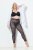 Ulla Popken 837935 Leggings de meia com padrão Preto - Collants & meias - 
