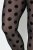 Ulla Popken 837949 Leggings de meia com padrão Preto - Collants & meias - 