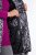 Ulla Popken 838435 Colete comprido acolchoado estampado Preto - Coletes - 