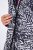 Ulla Popken 838435 Colete comprido acolchoado estampado Preto - Coletes - 