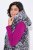Ulla Popken 838435 Colete comprido acolchoado estampado Preto - Coletes - 
