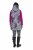 Ulla Popken 838435 Colete comprido acolchoado estampado Preto - Coletes - 