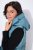 Ulla Popken 838435 Colete comprido acolchoado estampado Verde acinzentado - Coletes - 