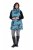 Ulla Popken 838435 Colete comprido acolchoado estampado Verde acinzentado - Coletes - 