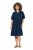 Ulla Popken 838567 Vestido de manga curta Multicolor - Vestidos midi - Vestidos Midi Tamanhos Grandes