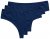 Ulla Popken 838637 Tangas pack de 3 Azul-marinho - Cuecas - 