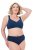 Ulla Popken 838637 Tangas pack de 3 Azul-marinho - Cuecas - 