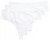 Ulla Popken 838637 Tangas pack de 3 Branco - Cuecas - 