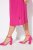 Ulla Popken 838765 Vestido de jersey de manga curta com decote em V Rosa - Vestidos - Vestidos para todos os tamanhos