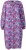 Ulla Popken 838839 Vestido camiseiro estampado Petróleo - Vestidos midi - Vestidos Midi Tamanhos Grandes