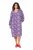 Ulla Popken 838839 Vestido camiseiro estampado Petróleo - Vestidos midi - Vestidos Midi Tamanhos Grandes