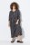 Ulla Popken 839518 Vestido com padrão animal e manga 3/4 Antracite - Vestidos maxi - Vestidos maxi plus size para mulher