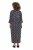 Ulla Popken 839518 Vestido com padrão animal e manga 3/4 Antracite - Vestidos maxi - Vestidos maxi plus size para mulher