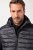 JAY-PI Lightly Quilted Jacket with a Hoodie Black - Casacos - Casacos Homem Tamanhos Grandes
