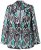 Ulla Popken 839961 Blazer padronizado em mistura de linho Preto - Blazers e Coletes - Blazers em Tamanhos Grandes