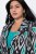 Ulla Popken 839961 Blazer padronizado em mistura de linho Preto - Blazers e Coletes - Blazers em Tamanhos Grandes