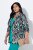 Ulla Popken 839961 Blazer padronizado em mistura de linho Preto - Blazers e Coletes - Blazers em Tamanhos Grandes