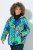 Ulla Popken 840024 Casaco de chuva com padrão animal Verde-menta - Roupa impermeável - 