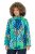 Ulla Popken 840024 Casaco de chuva com padrão animal Verde-menta - Roupa impermeável - 