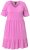 Ulla Popken 840115 Vestido de jersey de manga curta Rosa - Vestidos em jersey - 
